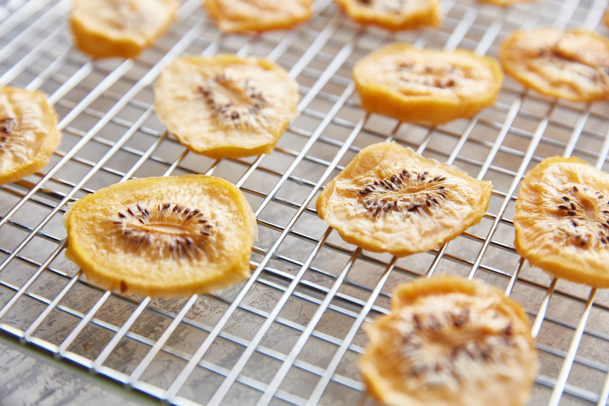 Dried golden Kiwi Tray